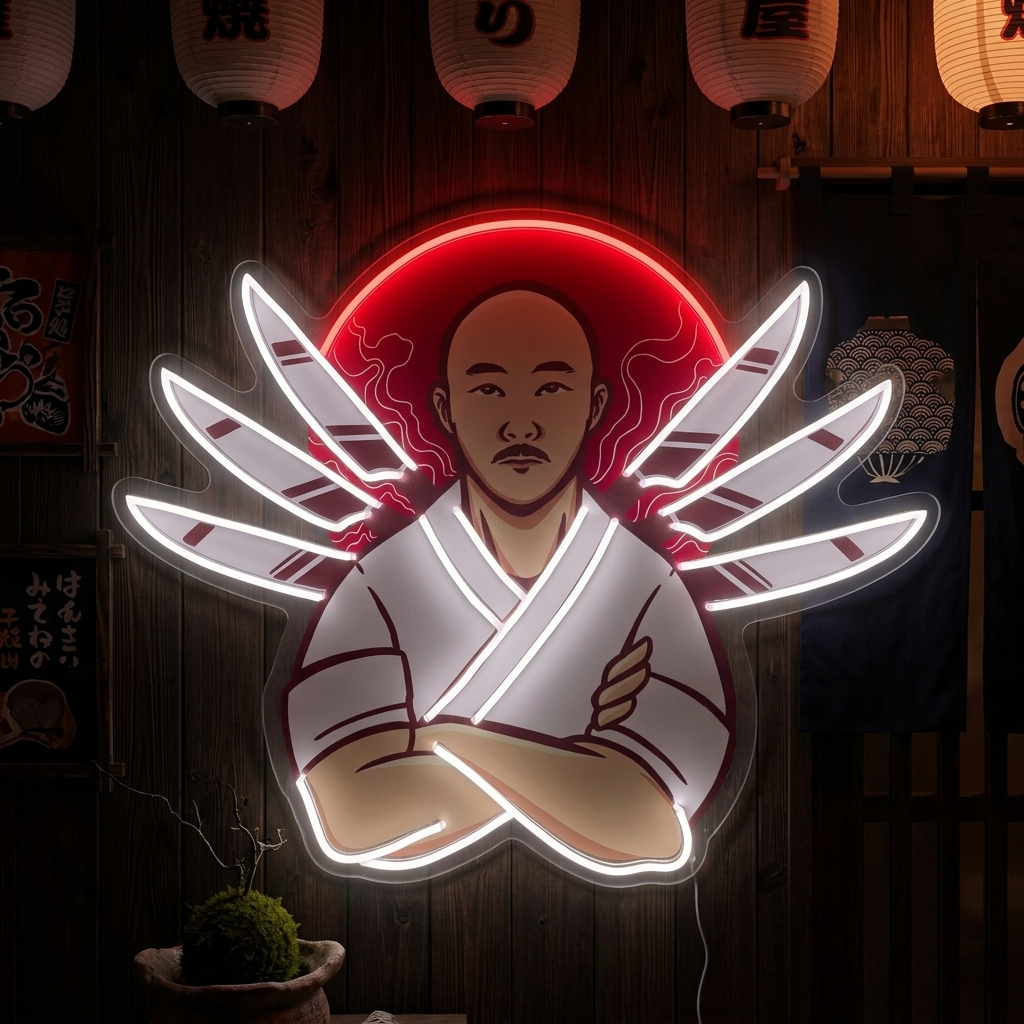 Japanse chef Neonbord, Japanse Restaurant Decor