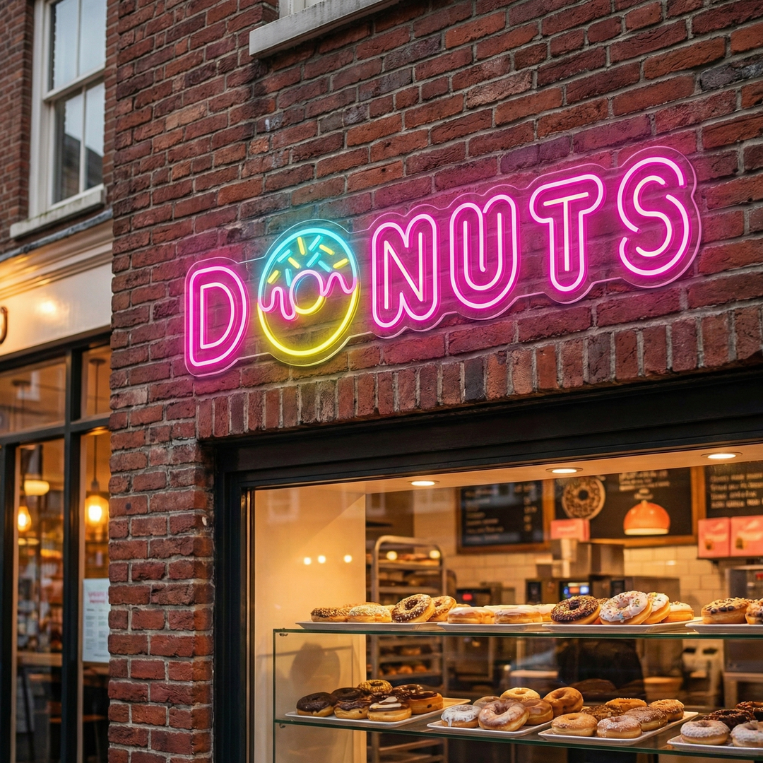 "Donut" Neonbord