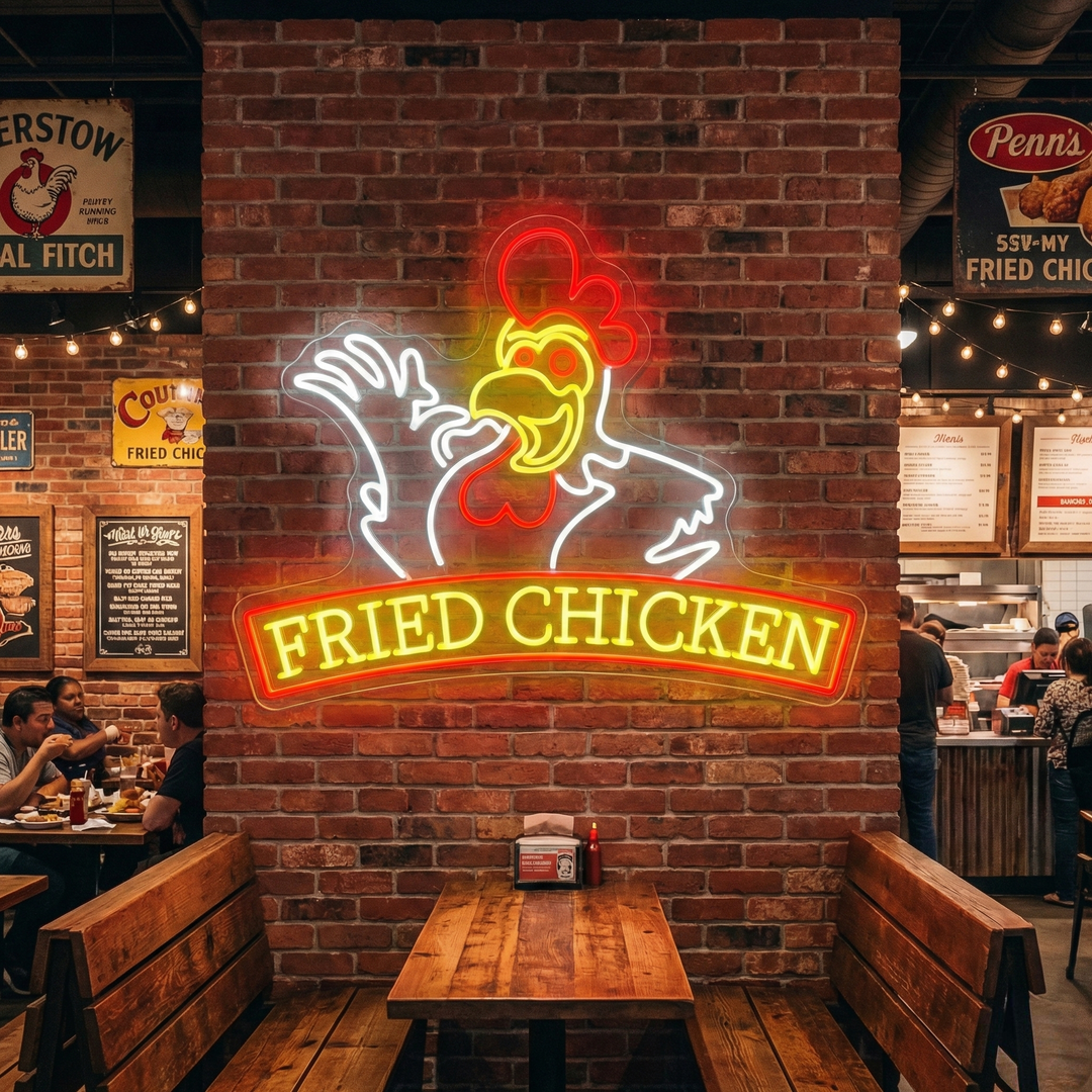 "Fried Chicken" Neonbord