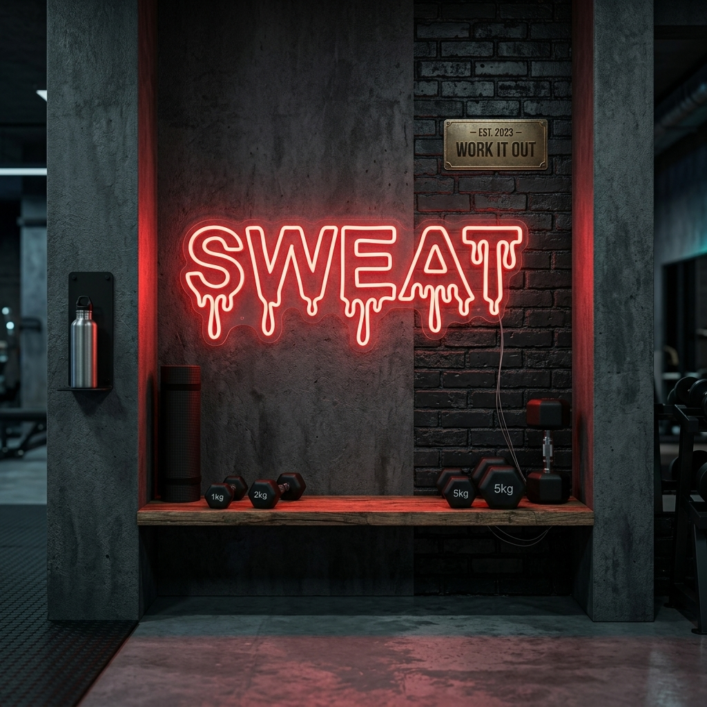 "Sweat" Neonbord