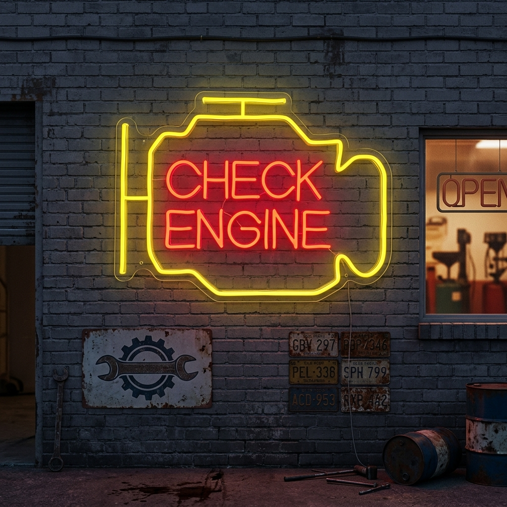 "Check Engine" Neonbord