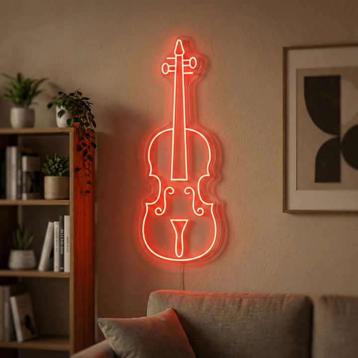 "Viool" Neonbord