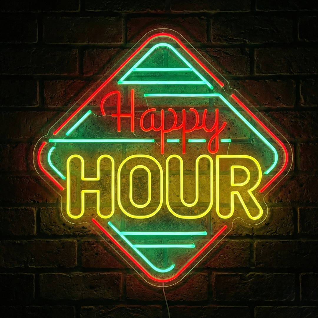 "Happy Hour" Neonbord