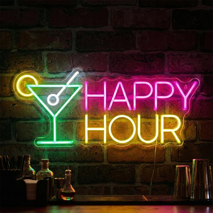 "Happy Hour" Neonbord