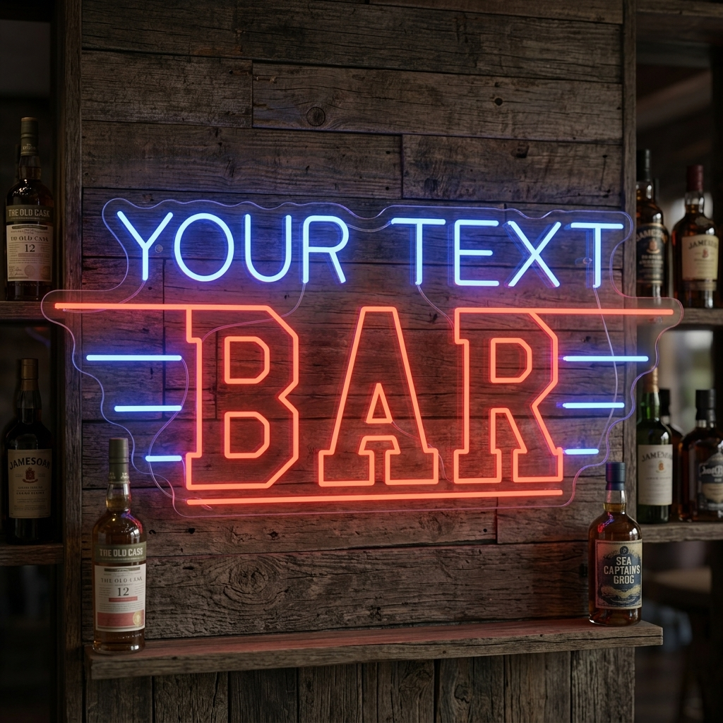 "Custom Bar" Neonbord