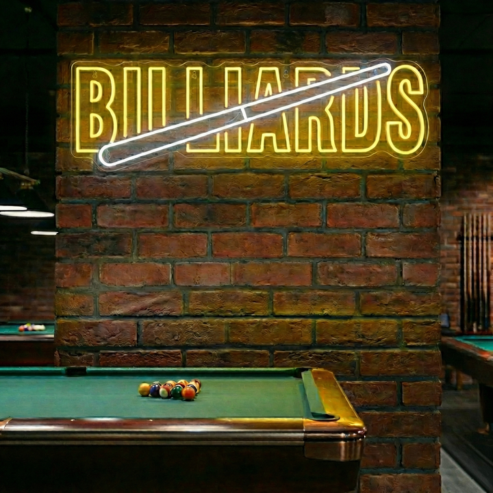 "Billiards" Neonbord