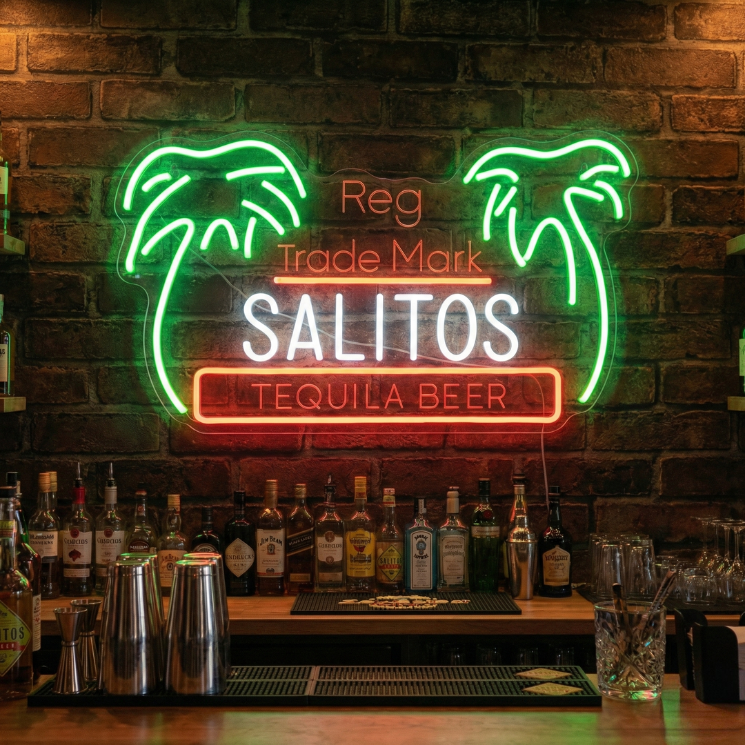 "Salitos Palm" Neonbord