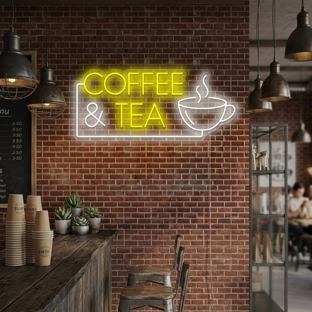 "Coffee & Tea" Neonbord