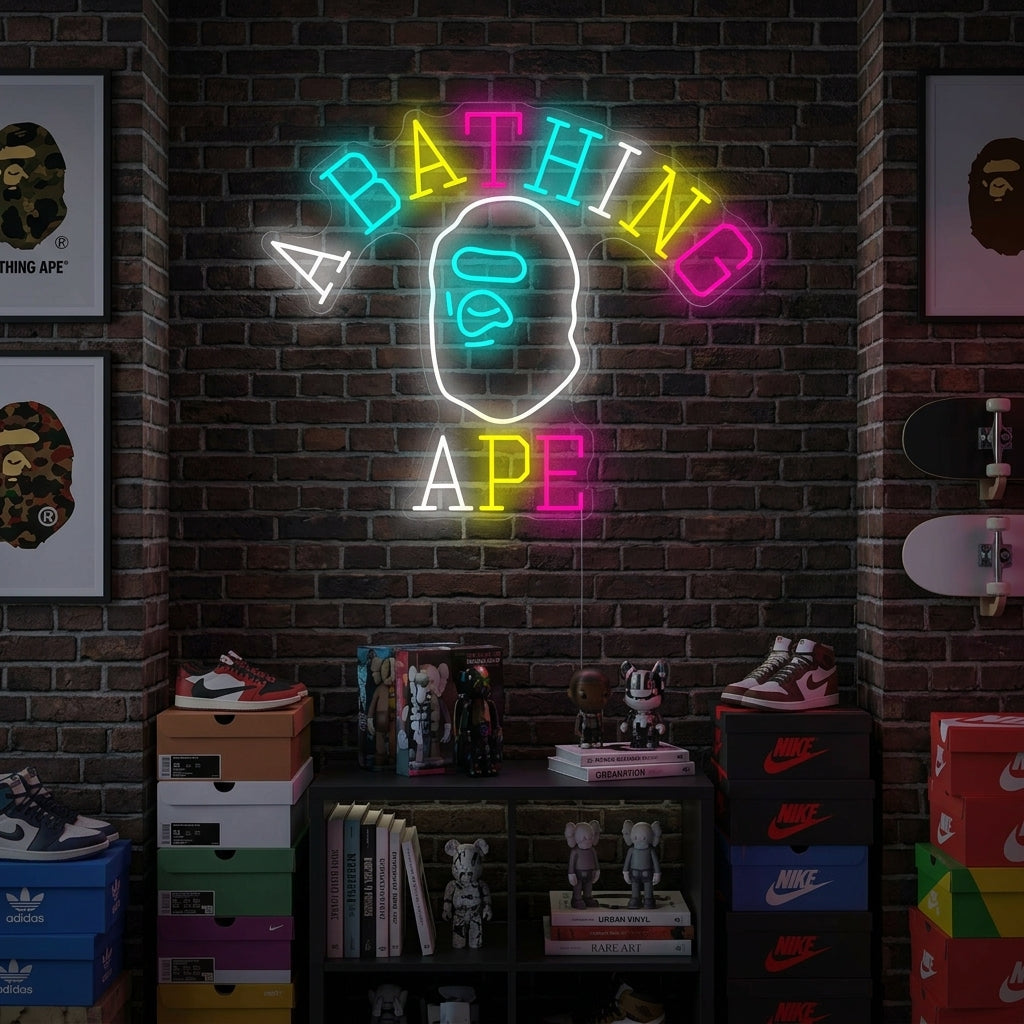 "Bathing Ape" Neonbord