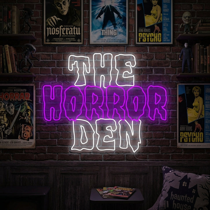 "The Horror Den" Neonbord