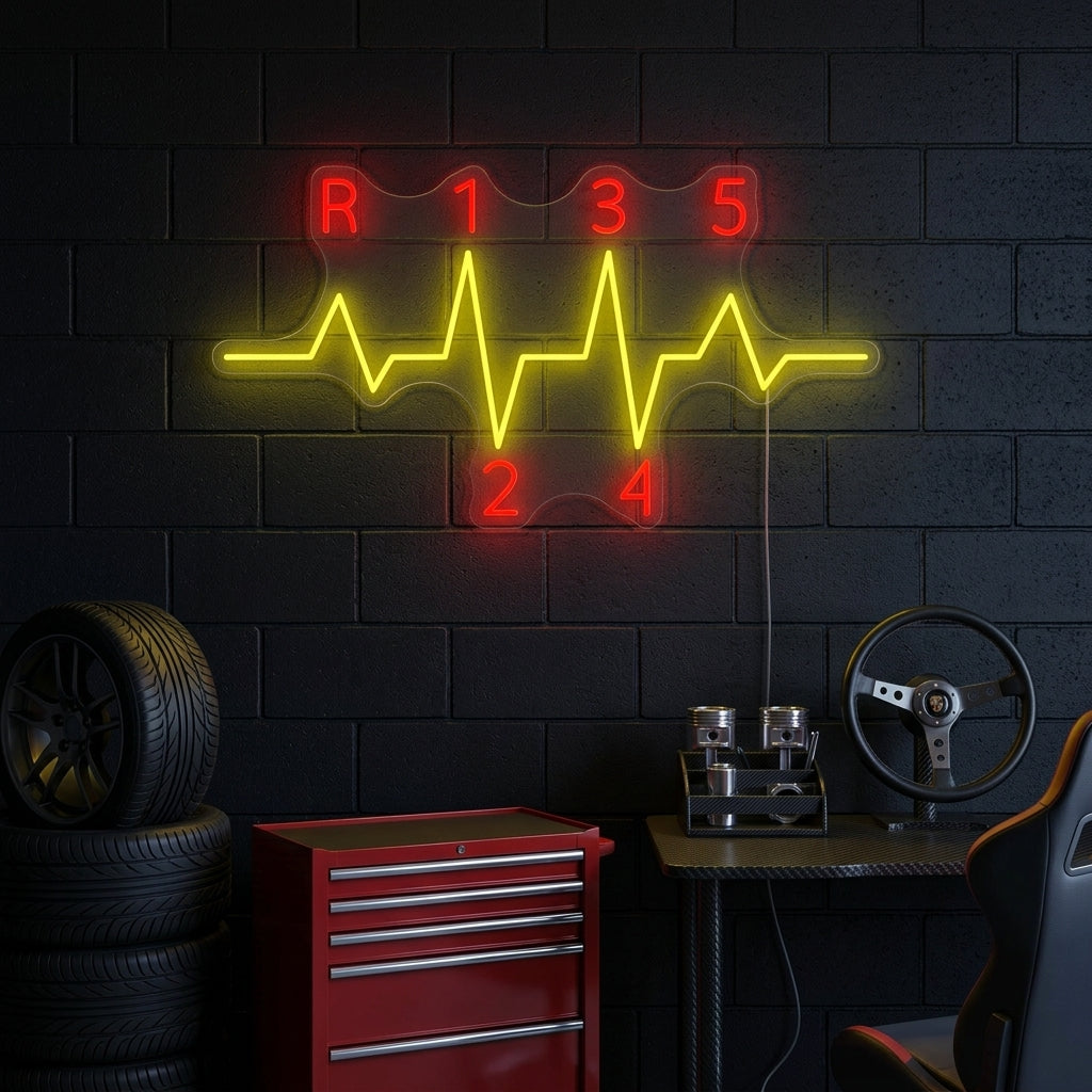 "Auto versnelling" Neonbord