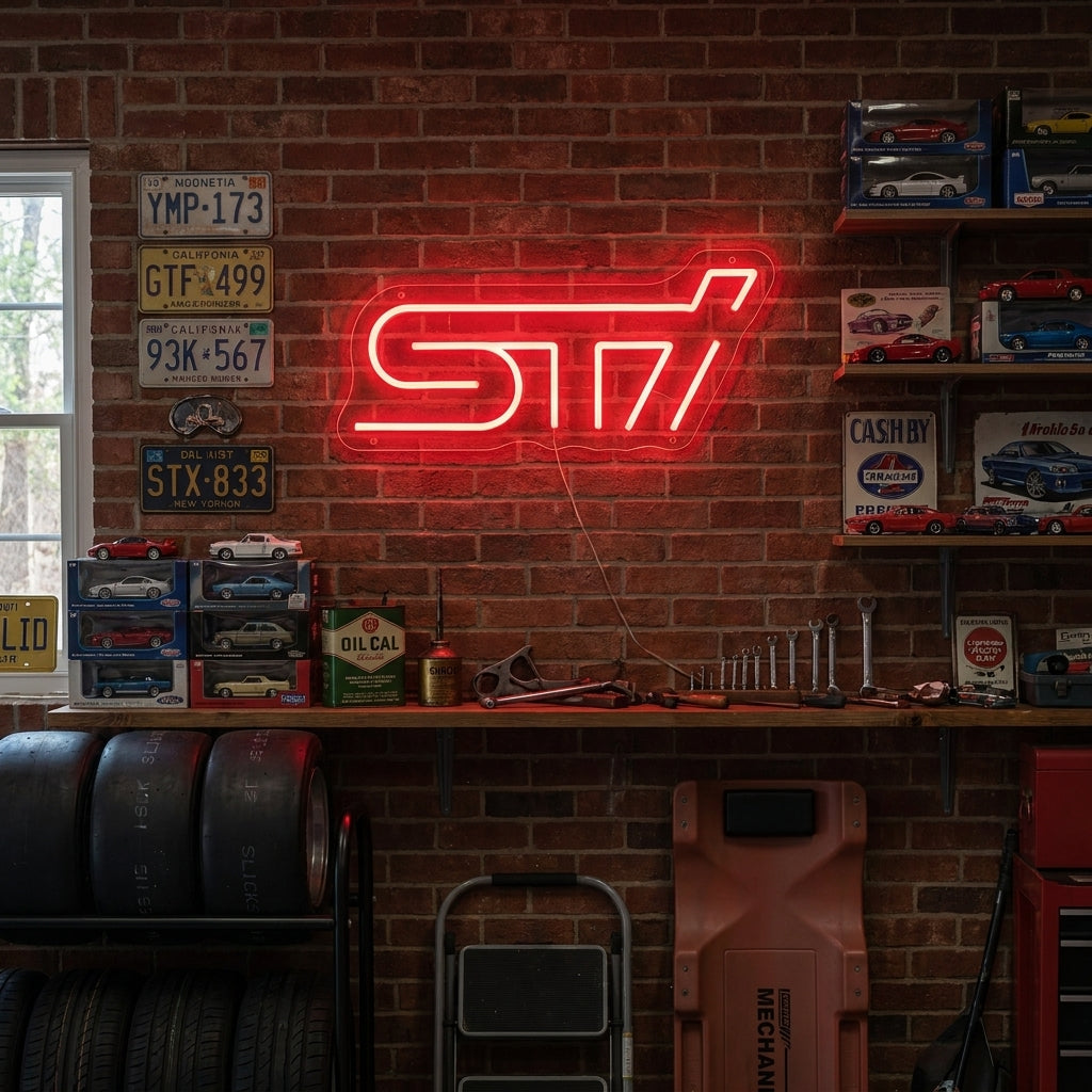 "Sti logo" Neonbord