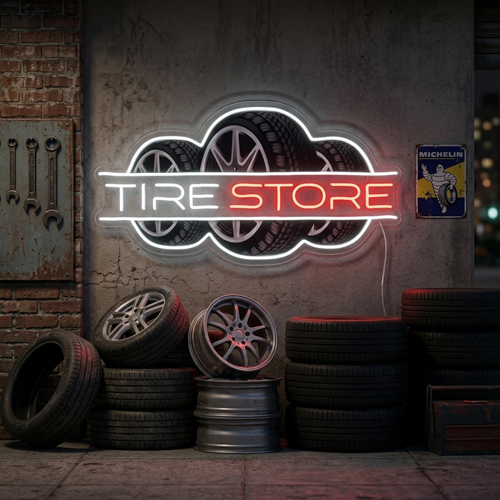 "Tire Store" Neonbord