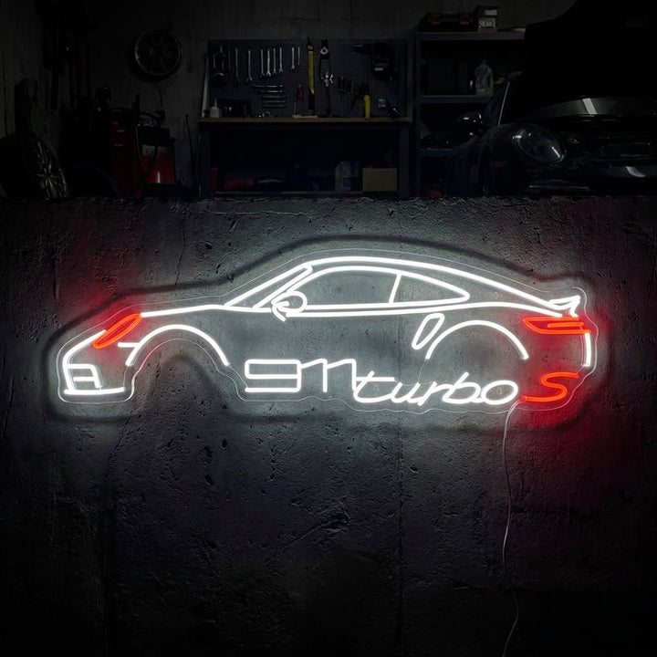 "Turbo S Auto" Neonbord