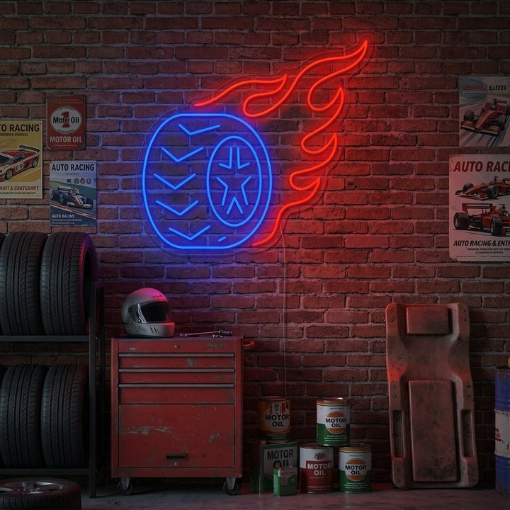 "Band vlam" Neonbord