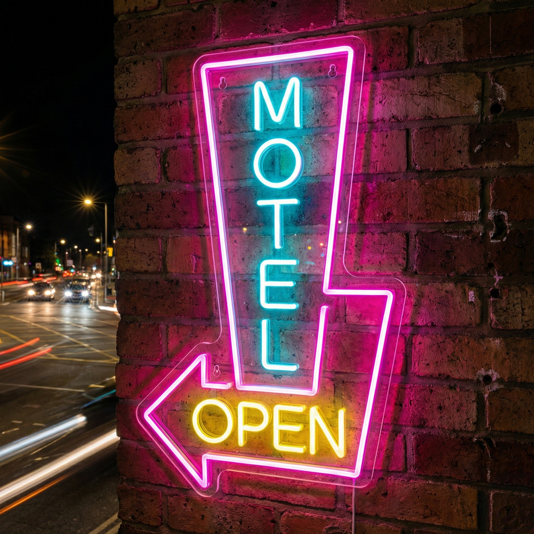 "Motel Open" Neonbord