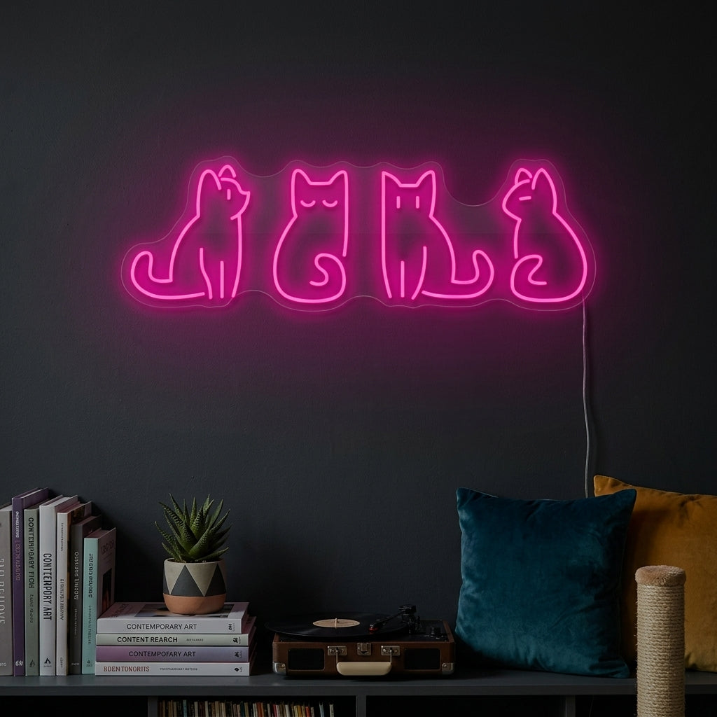 "Katten" Neonbord