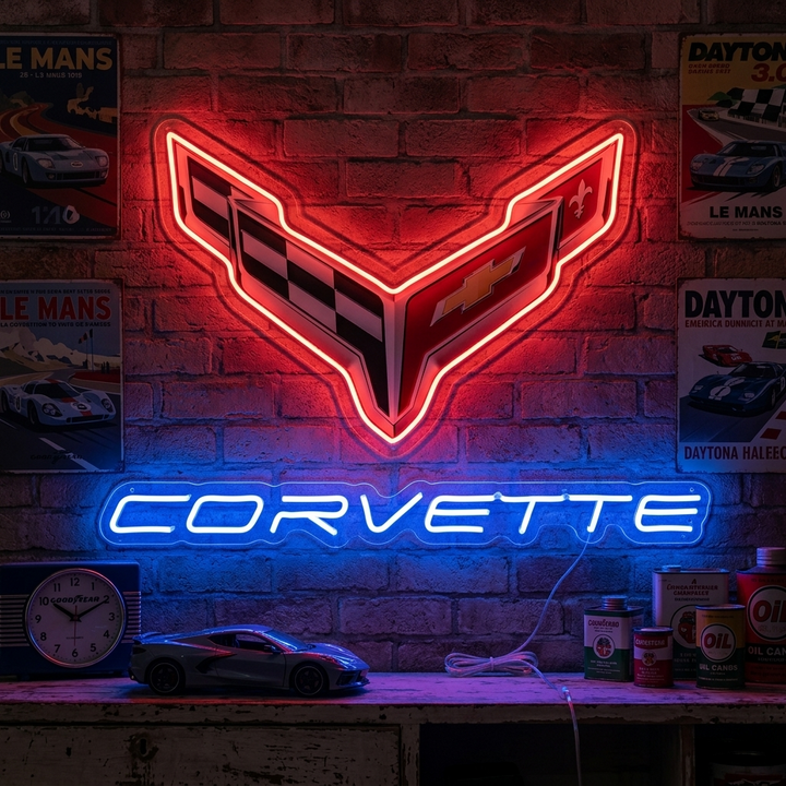 "Corve-Logo" Neonbord