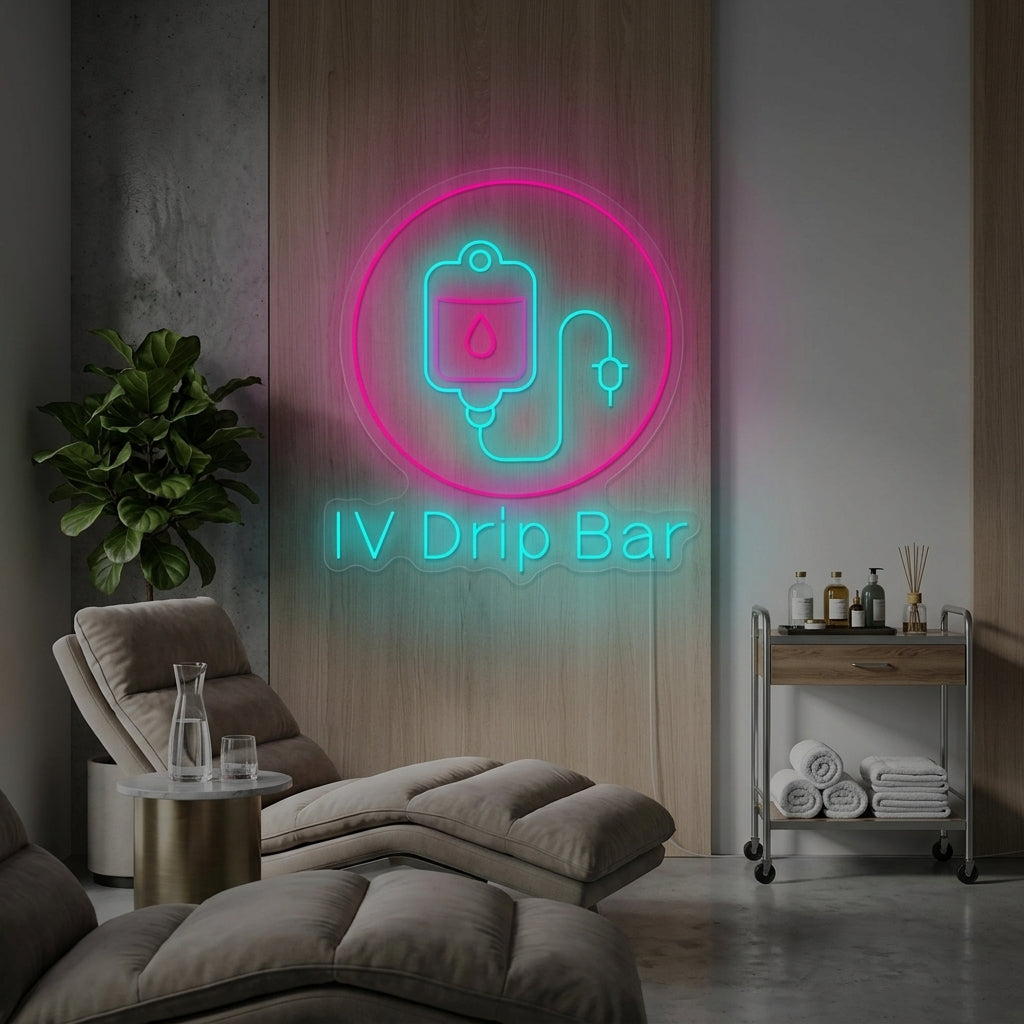 "Iv Drip Bar" Neonbord