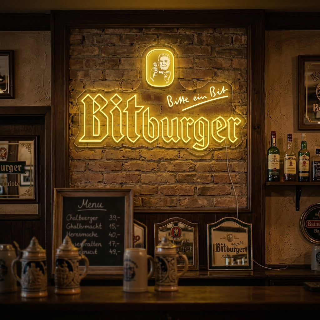 "Bitburger" Neonbord