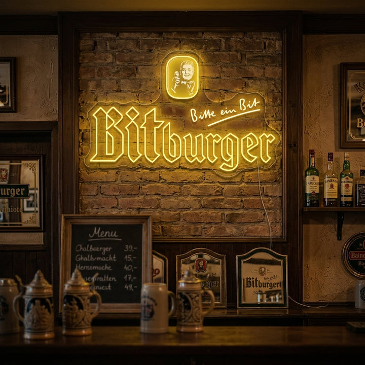 "Bitburger" Neonbord