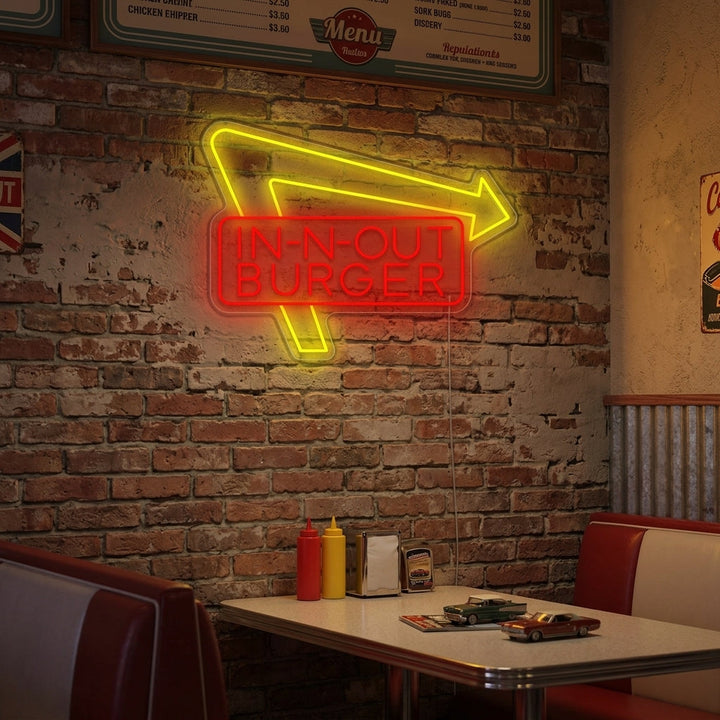 "In-N-Out Burger" Neonbord