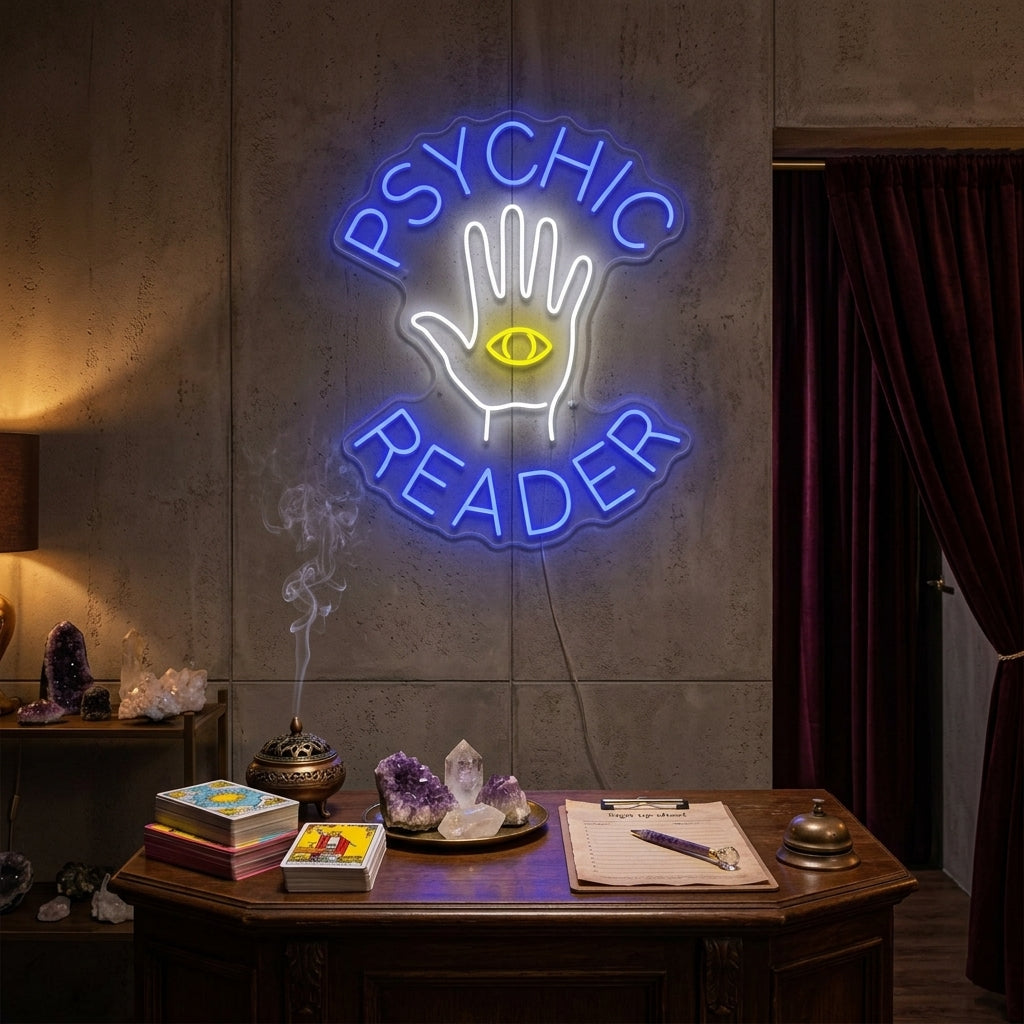 "Psychic Reader" Neonbord
