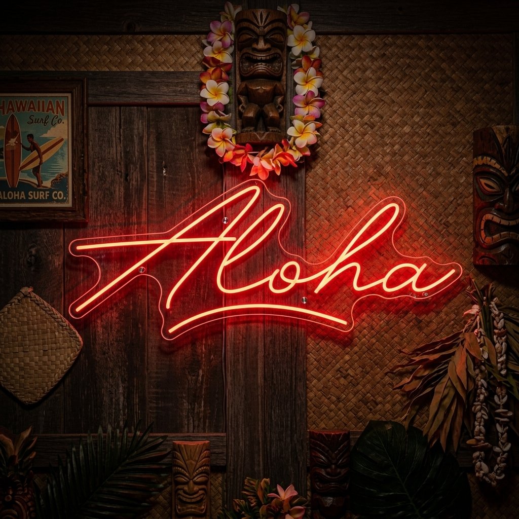 "Aloha" Neonbord
