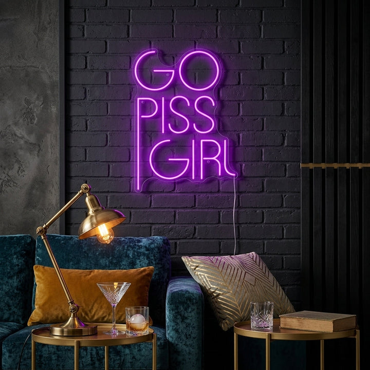 "Go Piss Girl" Neonbord