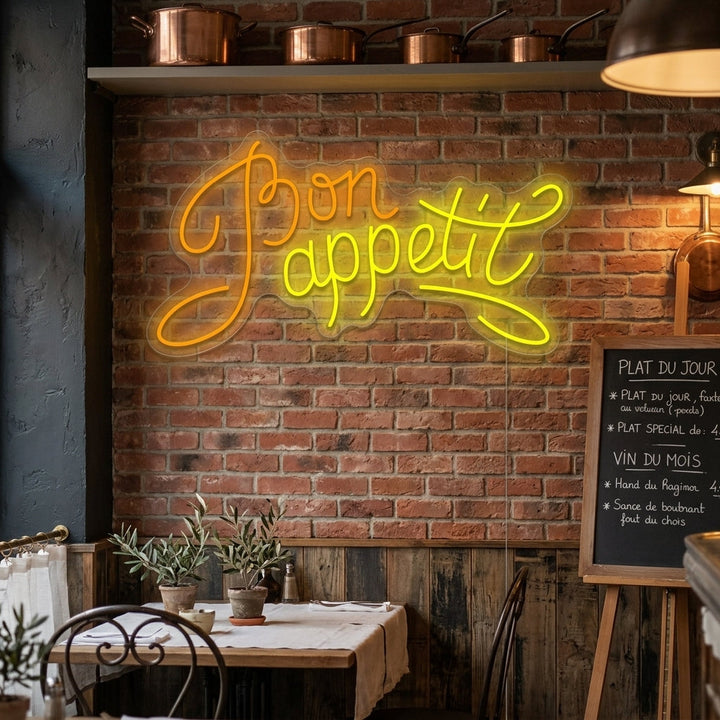 "Bon Appetit" Neonbord