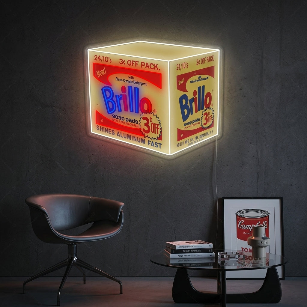 "Brillo Box" Neonbord