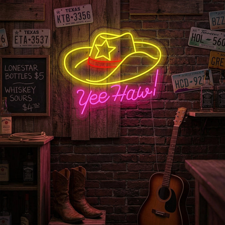 "Yeehaw" Neonbord