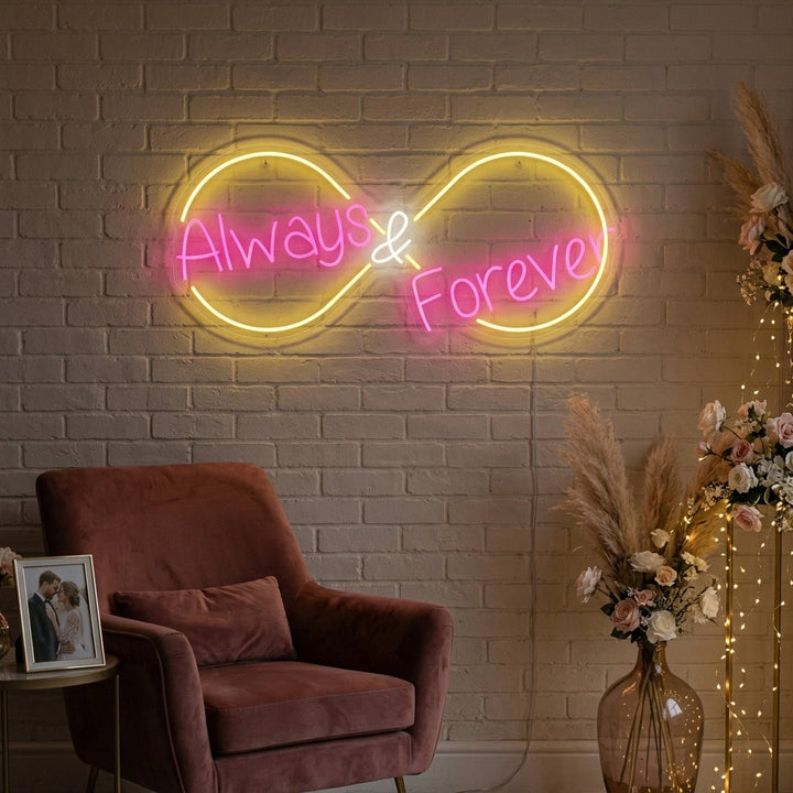 "Always and Forever" Neonbord