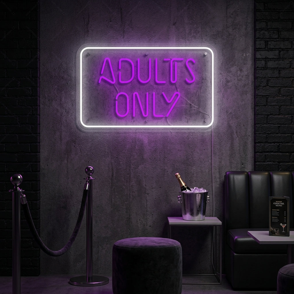 "Adult Only" Neonbord
