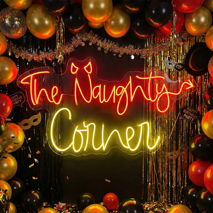 "The Naughty Corner" Neonbord