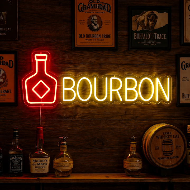 "Bourbon" Neonbord