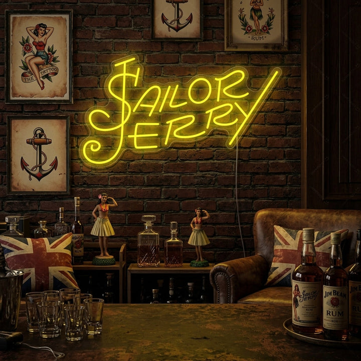 "Sailor Jerry Rum" Neonbord