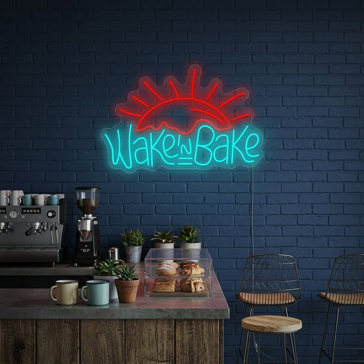 "Wake and Bake" Neonbord