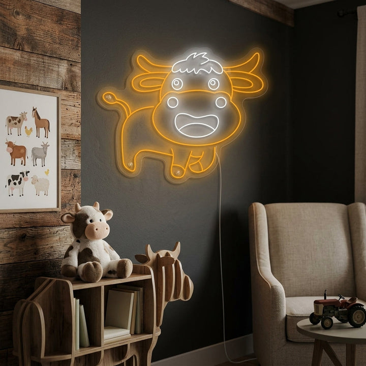 "Baby Koe" Neonbord