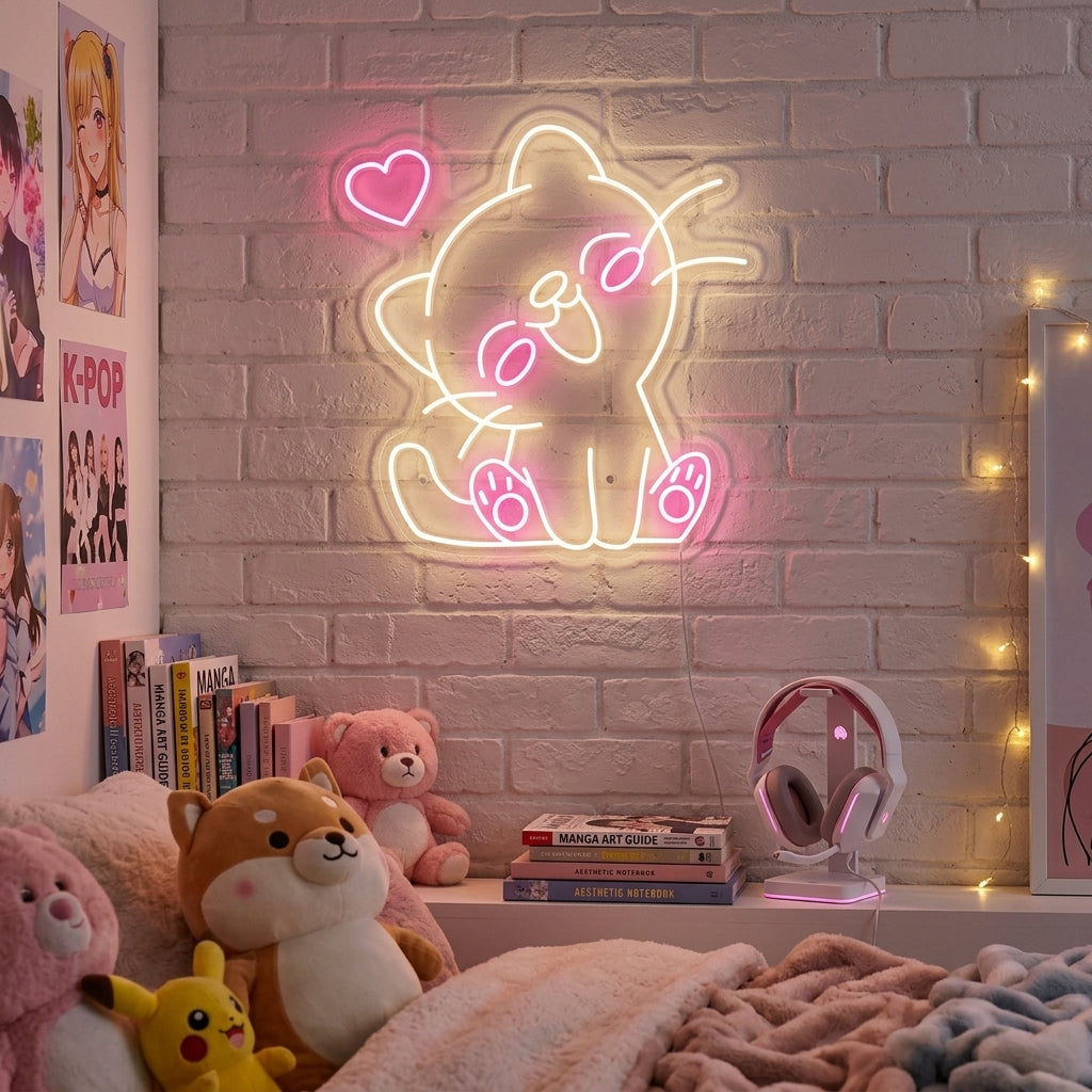 "Kawaii Kat" Neonbord
