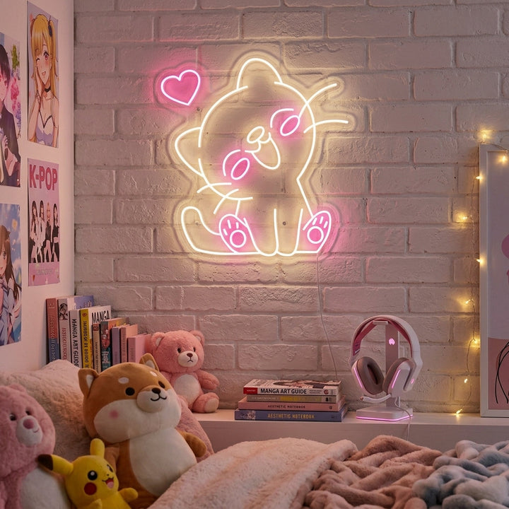 "Kawaii Kat" Neonbord