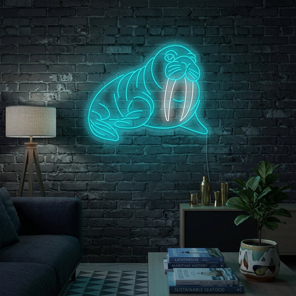 "Walrus" Neonbord
