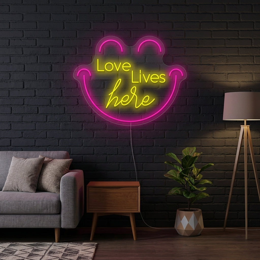 "Love Live Here" Neonbord