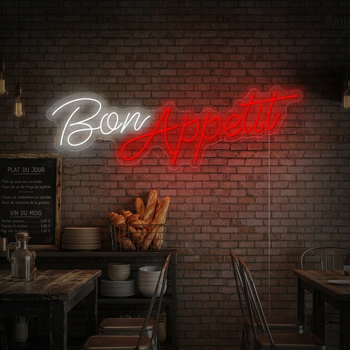 "Bon Appetit" Neonbord