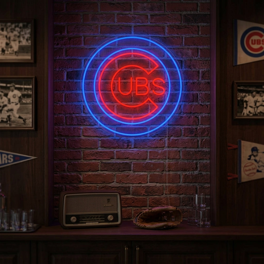 "CUBS" Neonbord