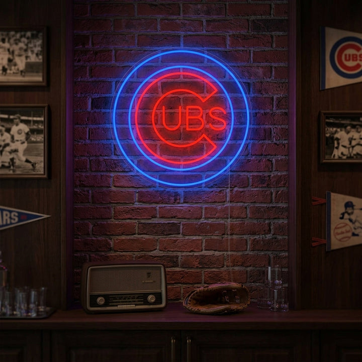 "CUBS" Neonbord