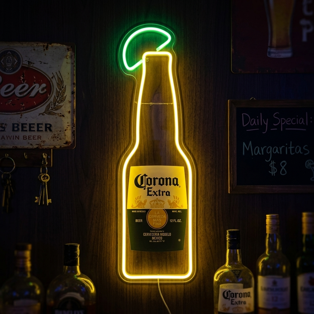 Corona Extra bierfles logo LED neonbord