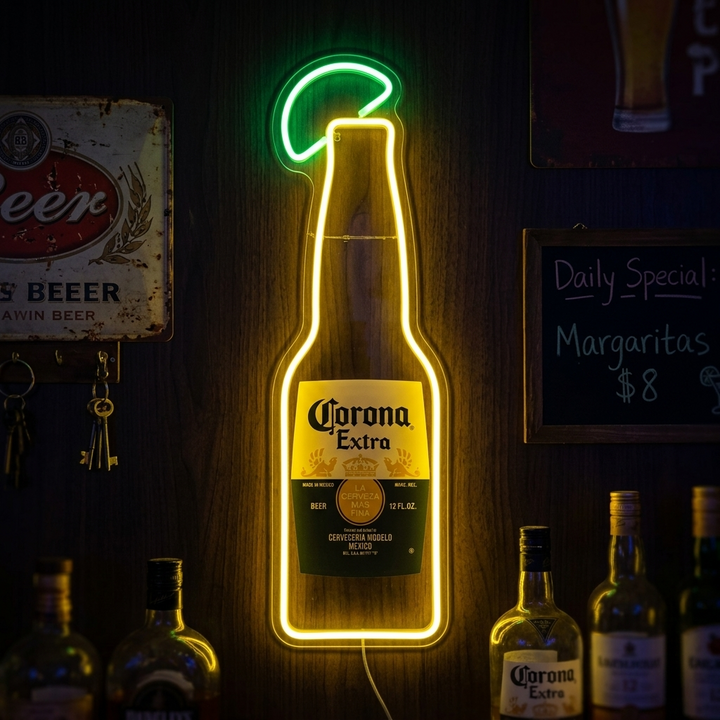 Corona Extra bierfles logo LED neonbord
