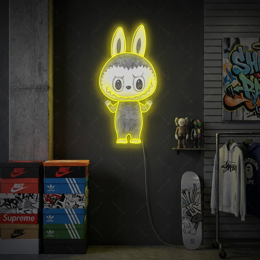 "Monster Labubu Sketch" Neonbord