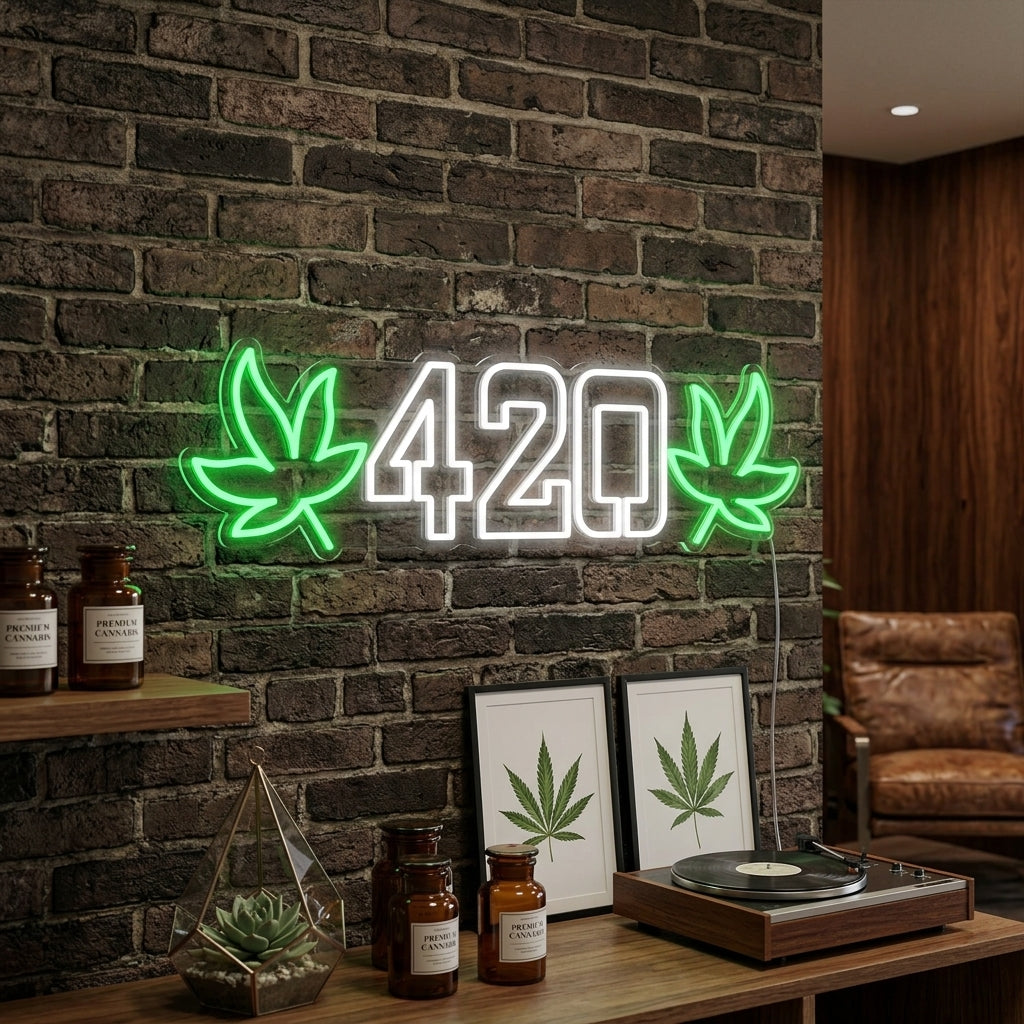 "420 Wiet" Neon Verlichting